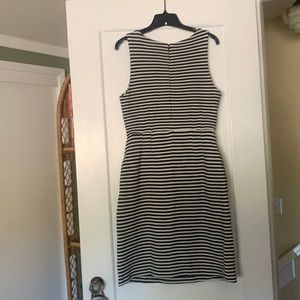 Navy/ivory striped Boden dress size 8